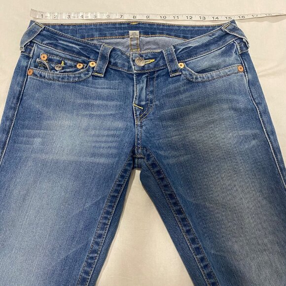 True Religion Straight Leg Jeans Low Rise Size 27 - Picture 14 of 14